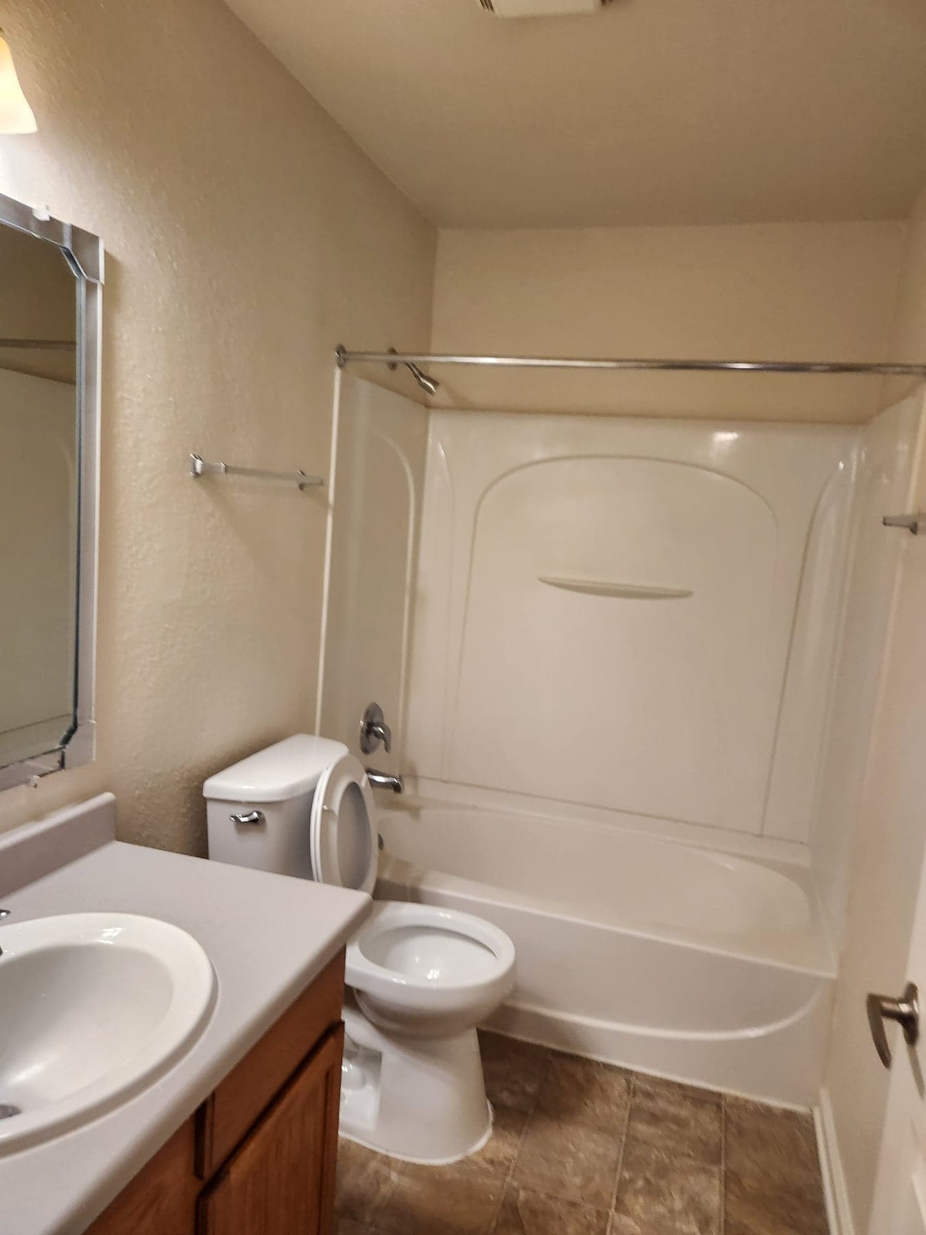 Completed bathroom area after property turn refresh
