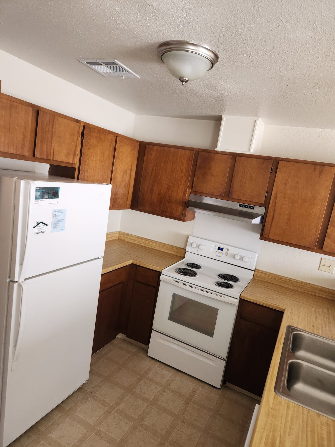 Completed kitchen area after property turn refresh