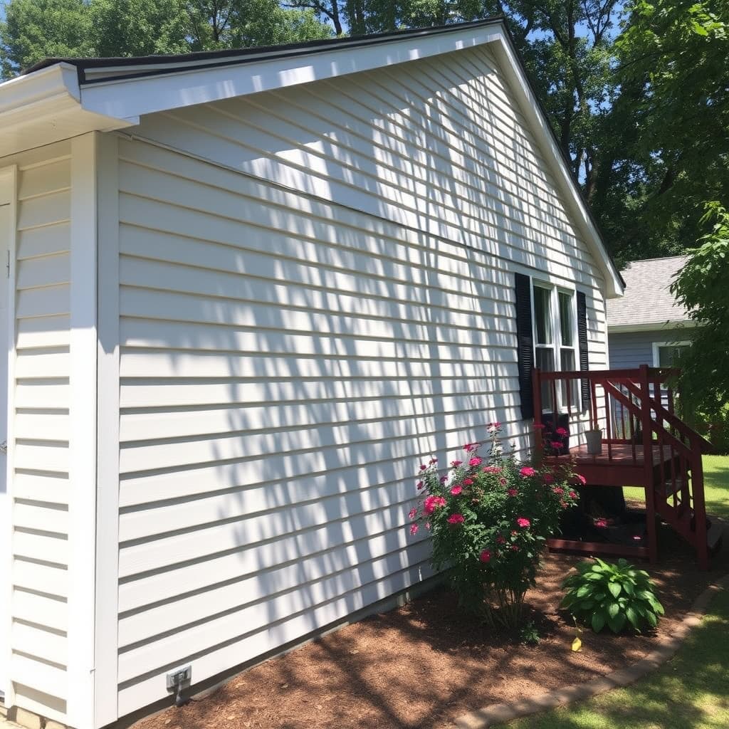 Fresh exterior siding maintained by Alpha
